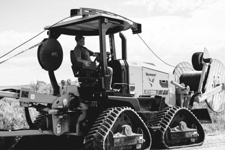 A MULTI-YEAR PROJECT was recently announced by Hamilton Communications to develop a 100 percent fiber network serving the City of St. Paul and two surrounding swaths of rural land. When finished, approximately 152 miles of new, buried fiber will deliver high-speed Internet service to every home and business in the project areas. Courtesy Photo