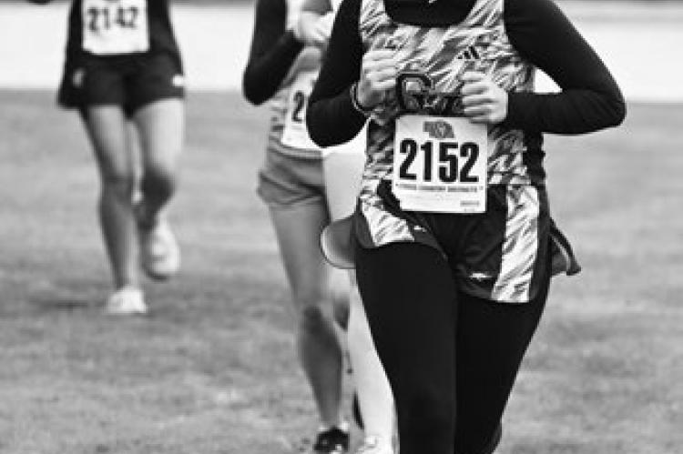 RAYNEA POKORNY placed thirty-eighth at last week’s NSAA District D-4 Cross Country Meet in Neligh. Photos by Michael Happ