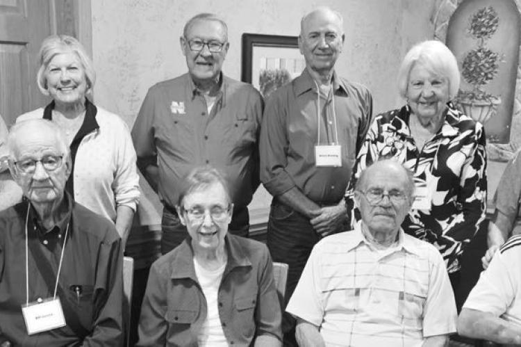 THE ST. PAUL HIGH SCHOOL CLASS OF 1959 held their sixty-seventh class reunion on September 19th. Those attending were (back row): Pat (Svoboda) Morse, Kay (Sperling) Stoppkotte, Paul Scarborough, Melvin Manning, Sharon (Rubesh) Janssen, and Sharon (Maddox) Oakeson; (front row): Joan (Graus) Lacy, Bill Jacobs, Pauline (Maticka) Harding, Ken Kunze, and Bud Oakeson. Courtesy Photo