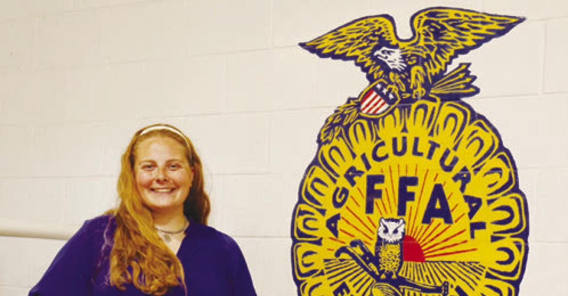EMILY LUEDERT, a May graduate of the University of Nebraska—Lincoln (UNL), joined the ag education department at St. Paul Public Schools this fall. Photo by Michael Rother