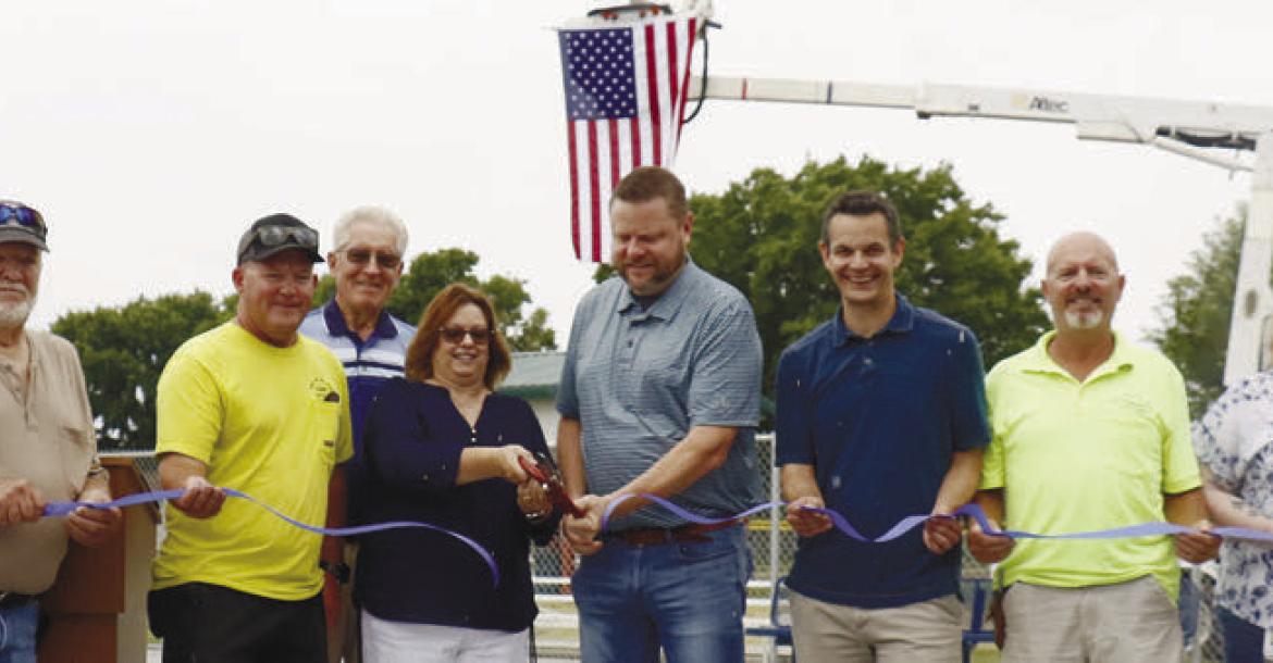 CITY CUTS RIBBON ON PARK PROJECT