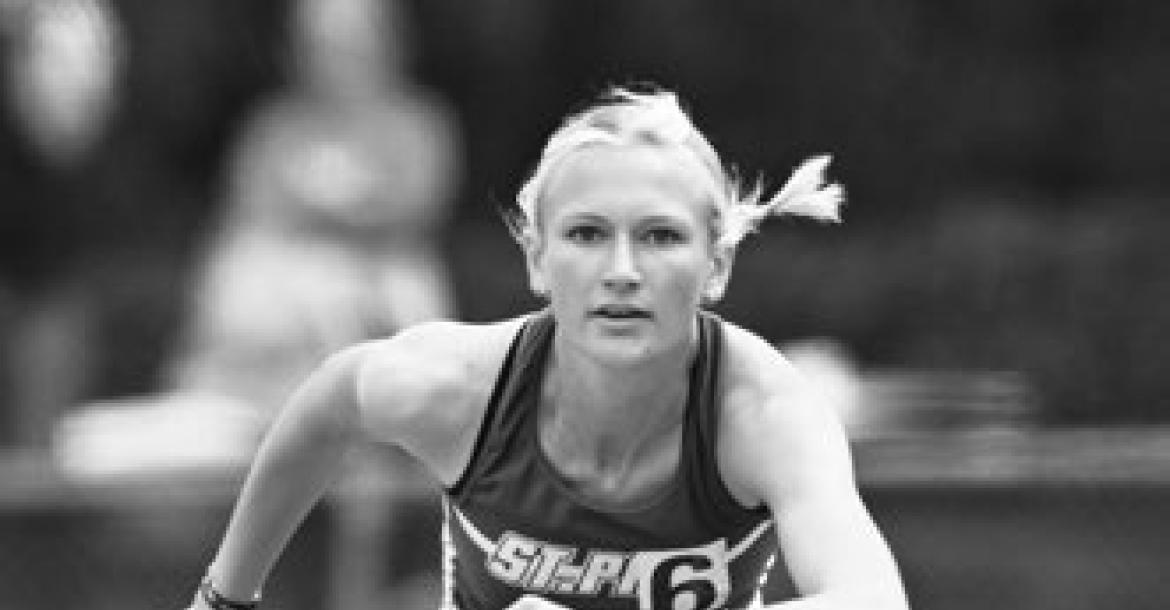 KYNDEL SACK took thirteenth in the Class C field of the 100-meter hurdles last Friday in Omaha.
