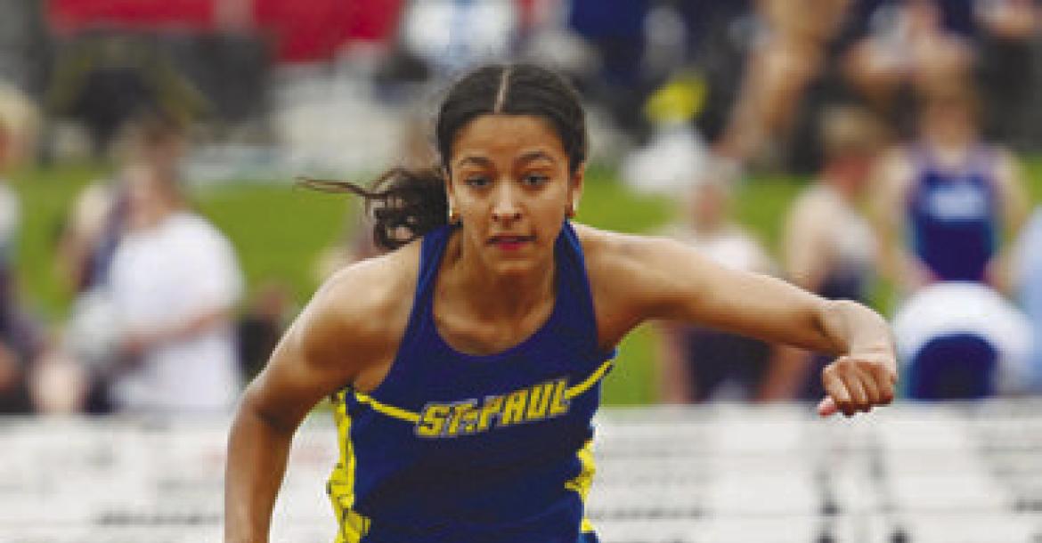 ZAYA LEWIS qualified for the NSAA Class C State Track Championships in both the 100-meter and 300-meter hurdles last week.