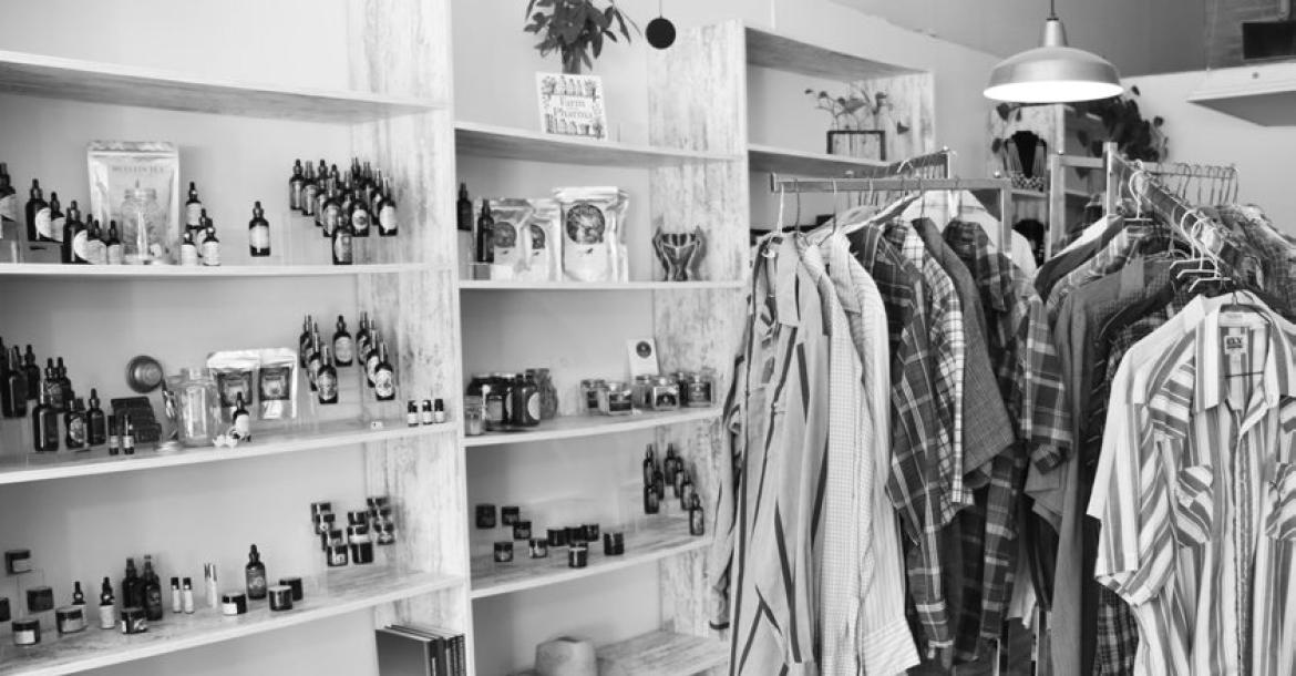 VARIOUS VENDORS are selling their wares at Running Wolf Originals at 706 Howard Avenue. The store features goods from multiple local and regional vendors, including soaps, candles, sugar scrubs, Western vintage items, and all-natural seasoning blends. Photos by Michael Rother