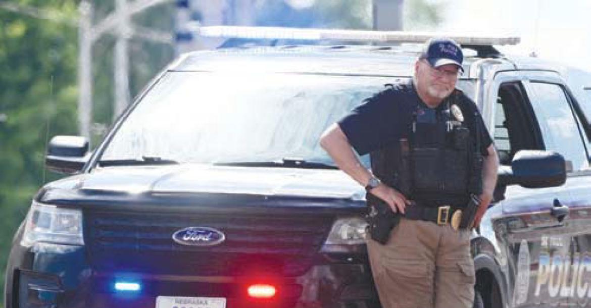 JON HOWARD ended his forty-four-year career in law enforcement last month when he retired as a sergeant with the St. Paul Police Department. Photo by Michael Happ