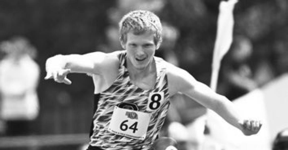 ZAVYER WOLF took twenty-third in the boys’ 110-meter hurdles on Friday afternoon during the prelims of the event. Photo by Michael Happ